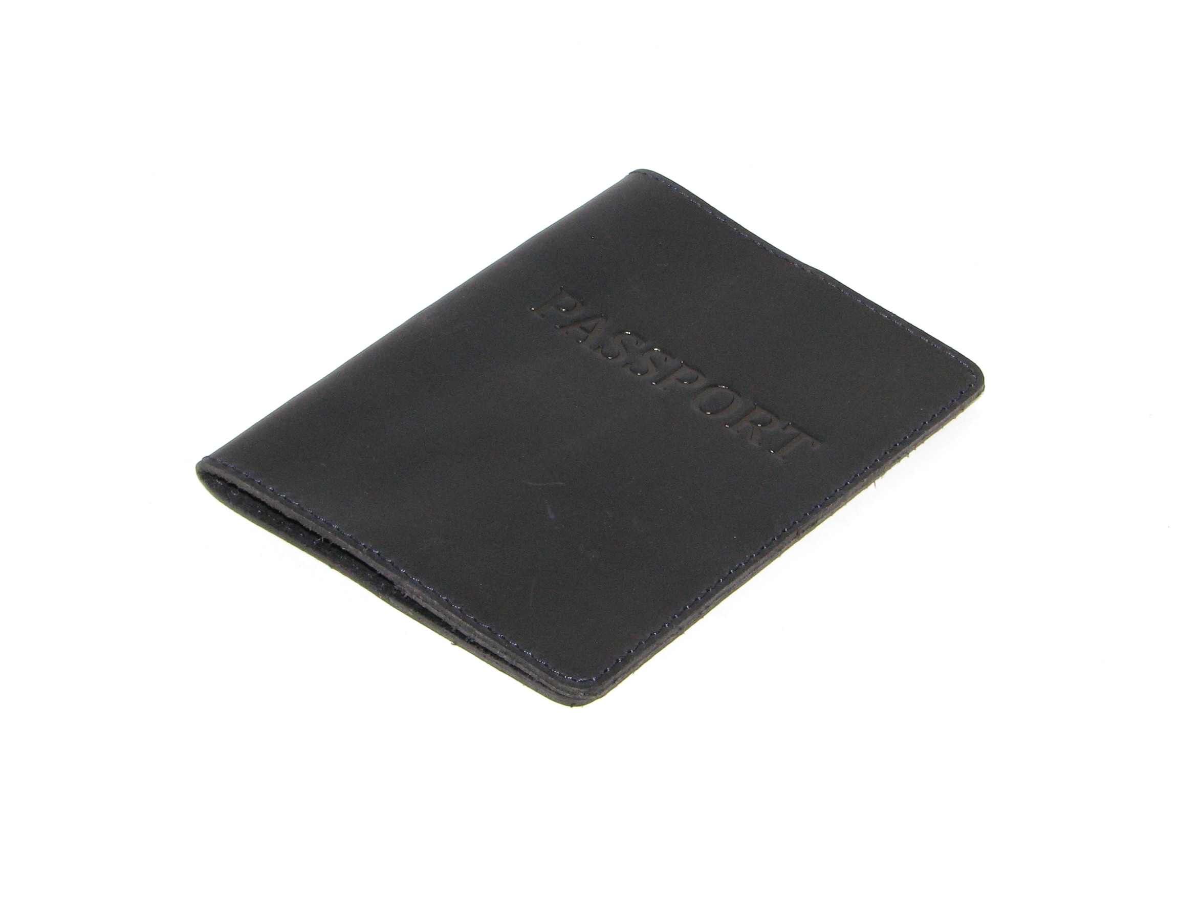 Шкіряна Обкладинка на Паспорт DNK Leather Passport-H темно-синя Шкіряна Обкладинка на Паспорт DNK Leather Passport-H темно-синя